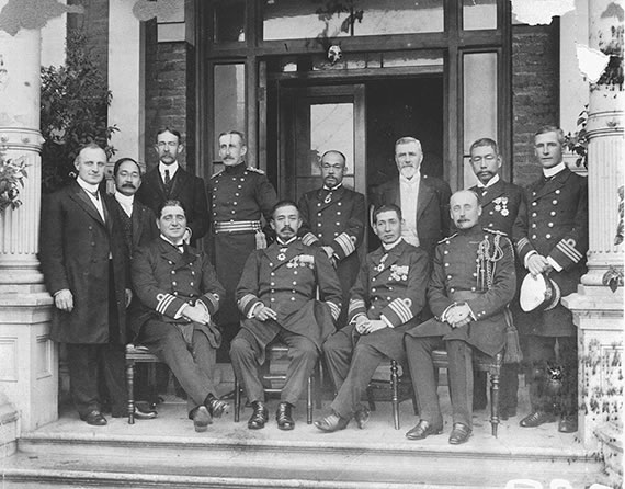 Dockyard luncheon party for Japanese officers